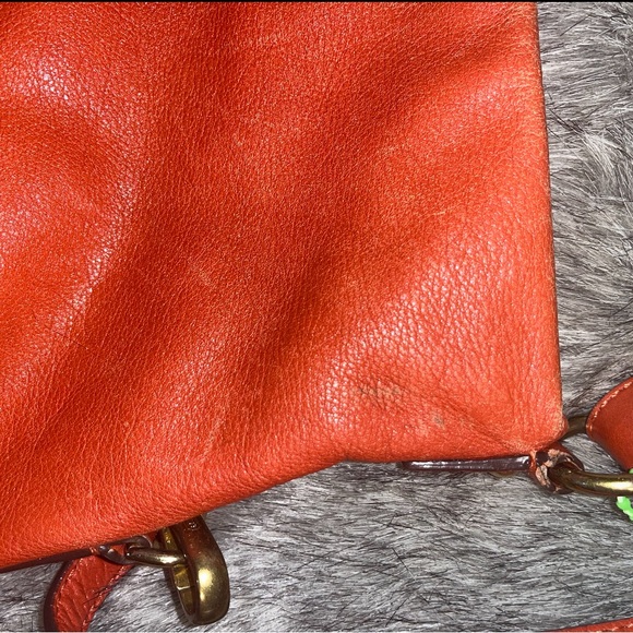 Authentic Coach Orange Satchel with Gold Hardware - Picture 10 of 14